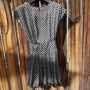 Cute silk dress with dandelion pattern